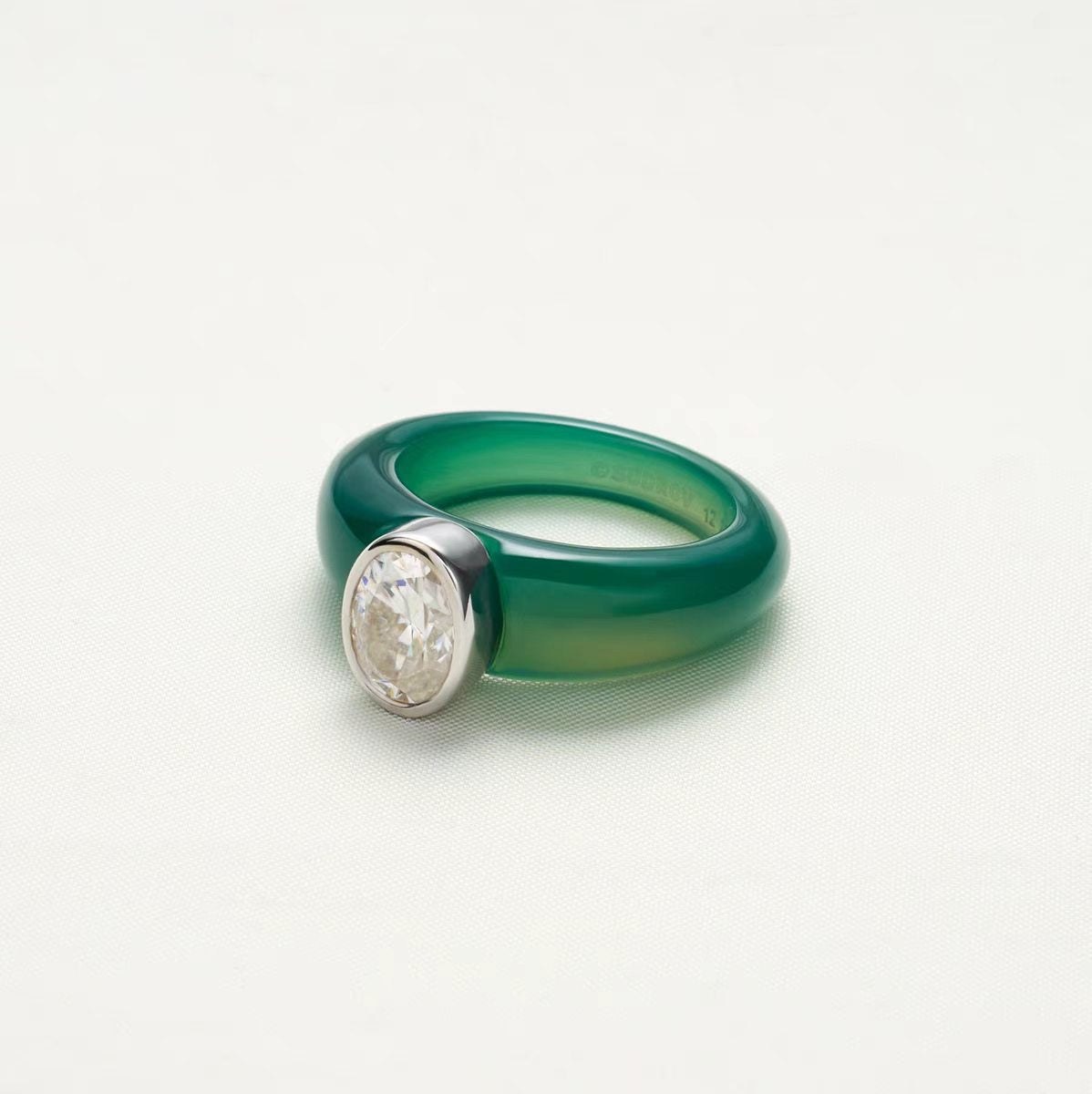 Polished Cubic Zirconia Ring — ring, view 6