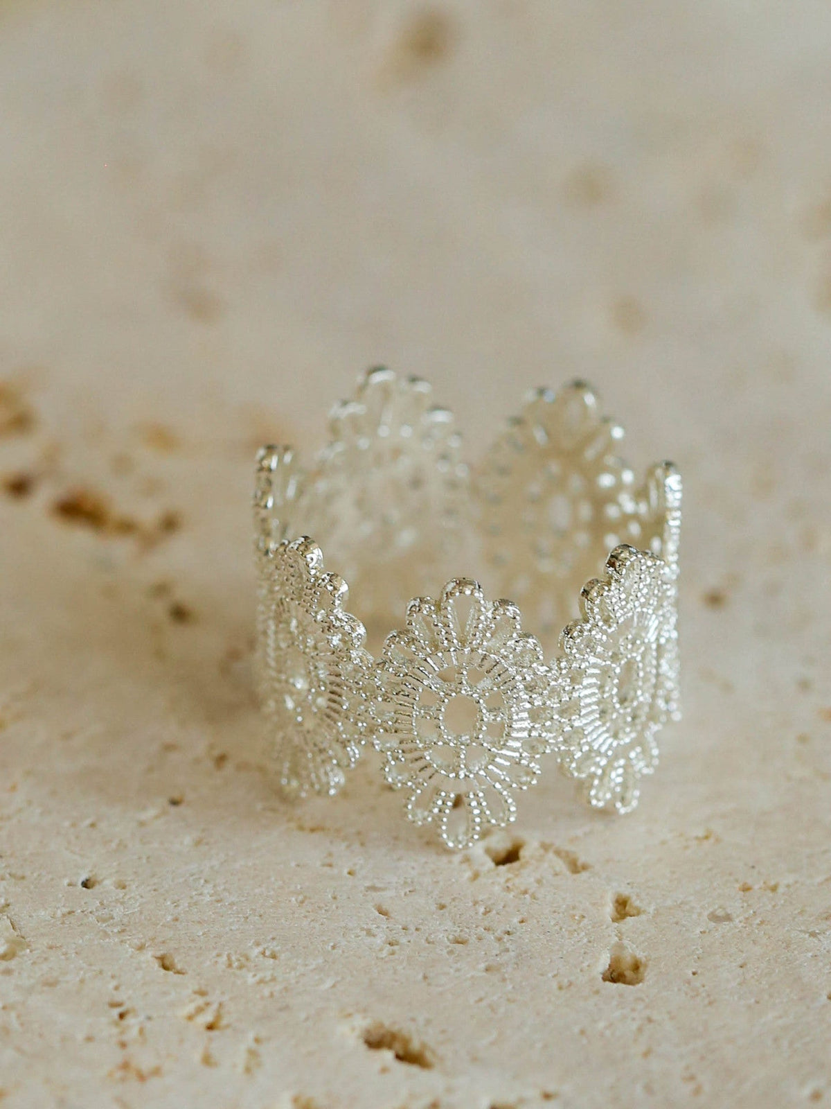 Gold-Plated Hollow-Out Open Ring — ring, view 9