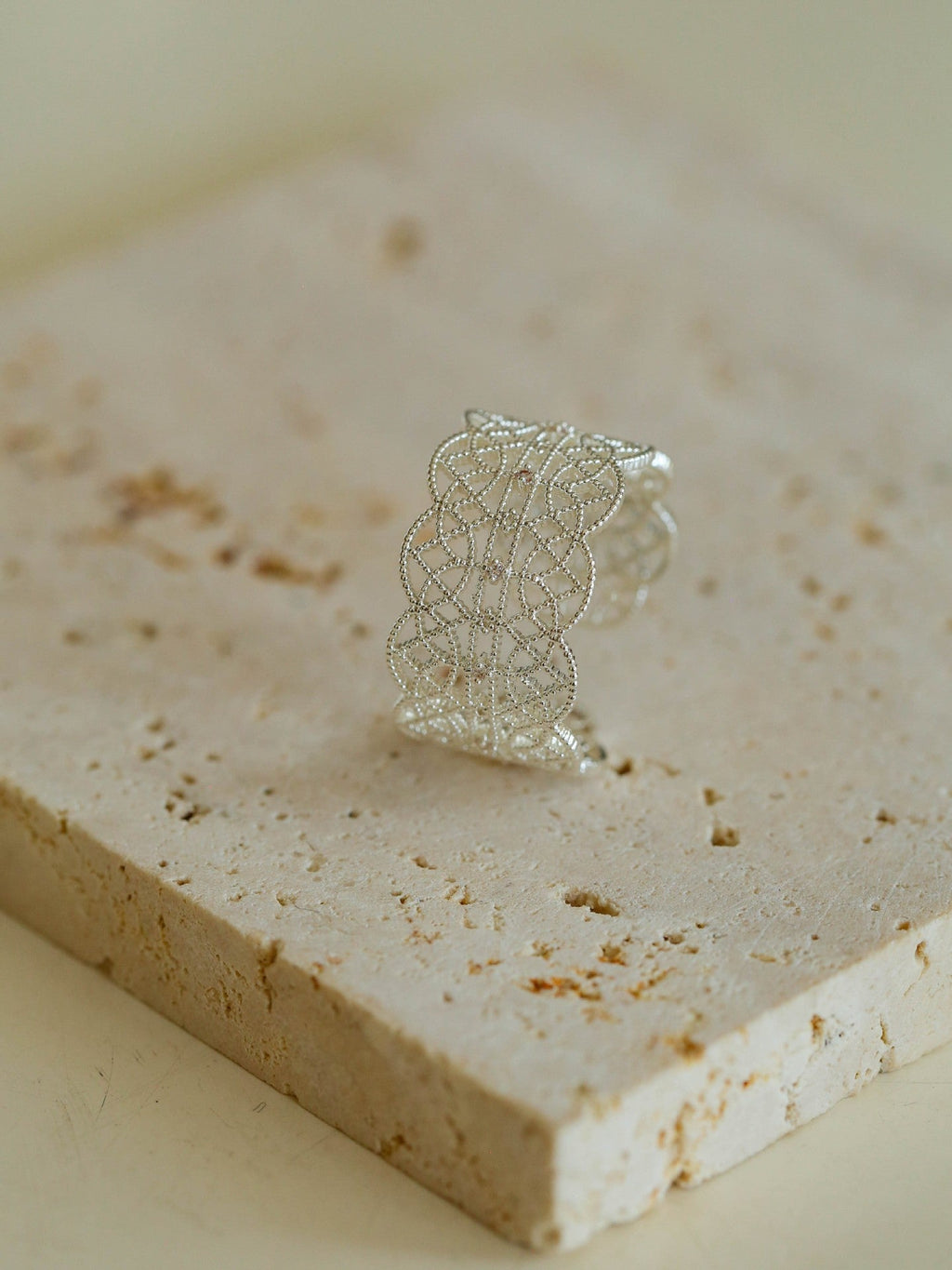Gold-Plated Hollow-Out Open Ring — ring, view 13