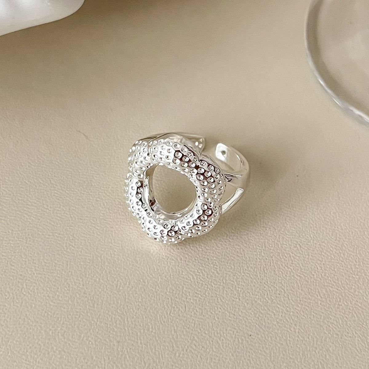 Gold-Plated Open Geometric Ring — ring, view 3