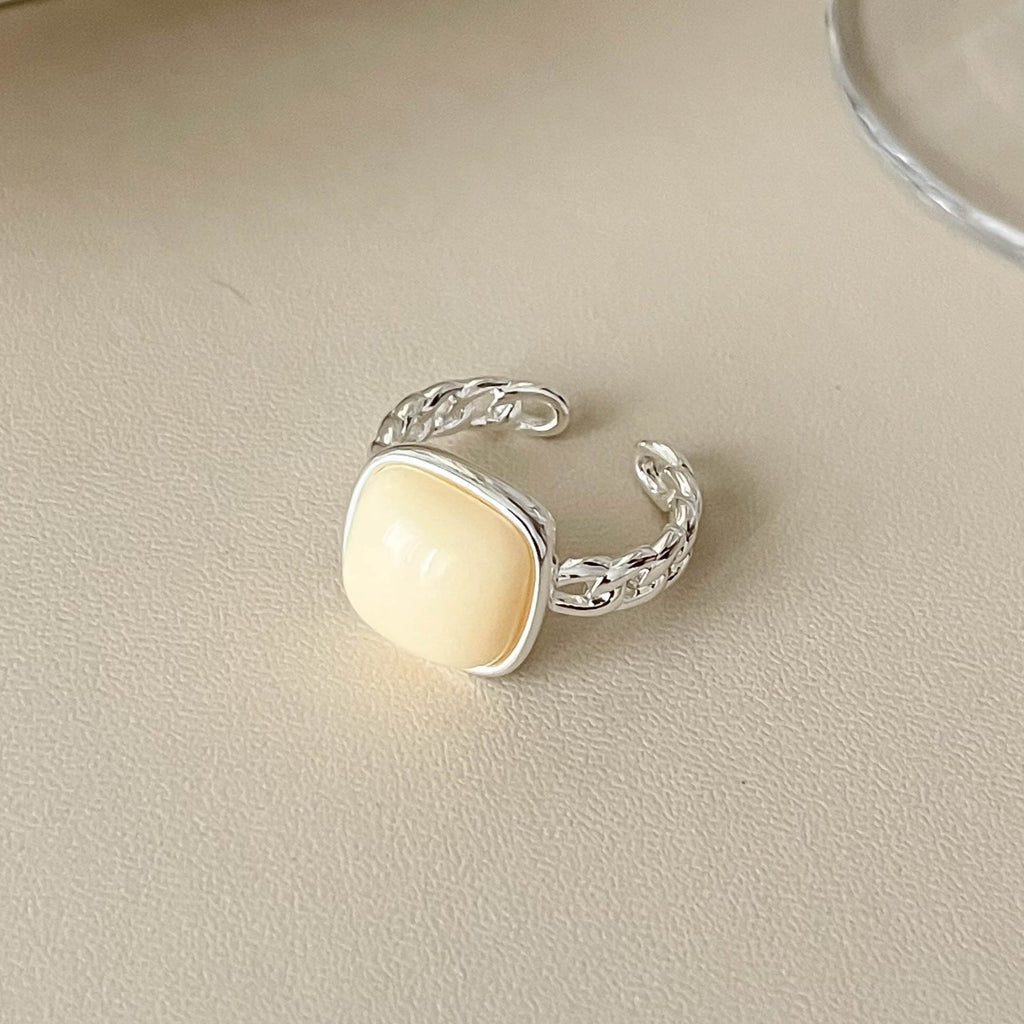 Gold-Plated Open Geometric Ring — ring, view 7
