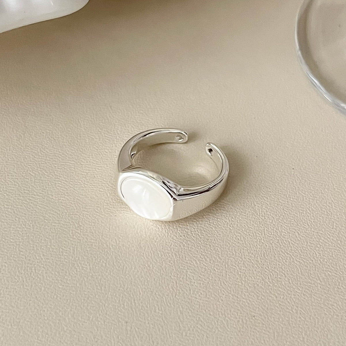 Gold-Plated Open Geometric Ring — ring, view 9