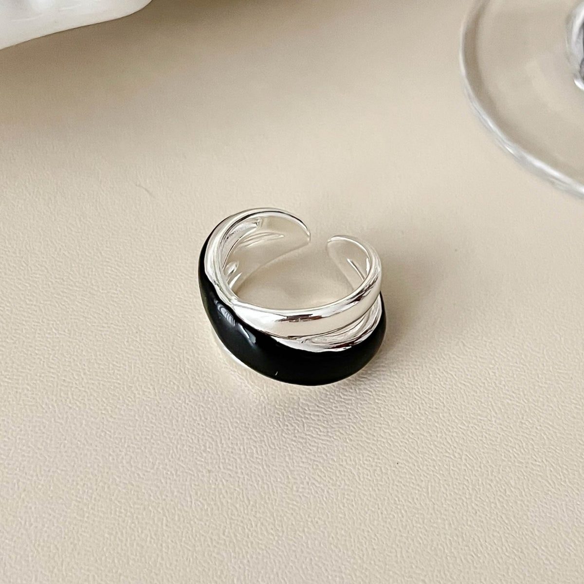 Gold-Plated Open Geometric Ring — ring, view 13