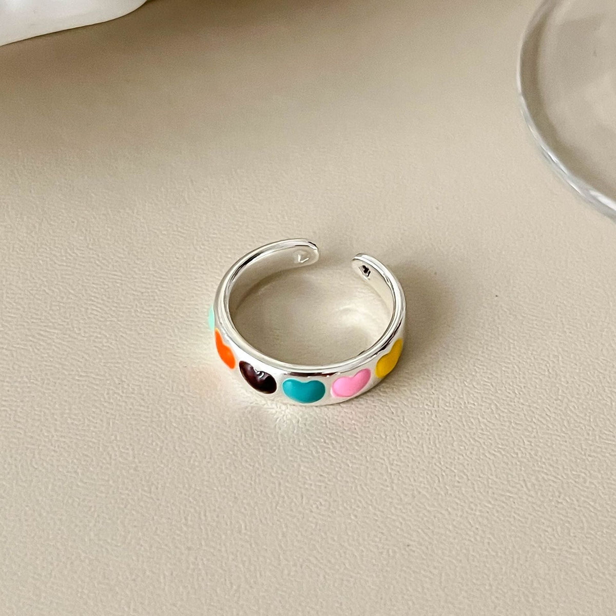 Gold-Plated Open Geometric Ring — ring, view 16