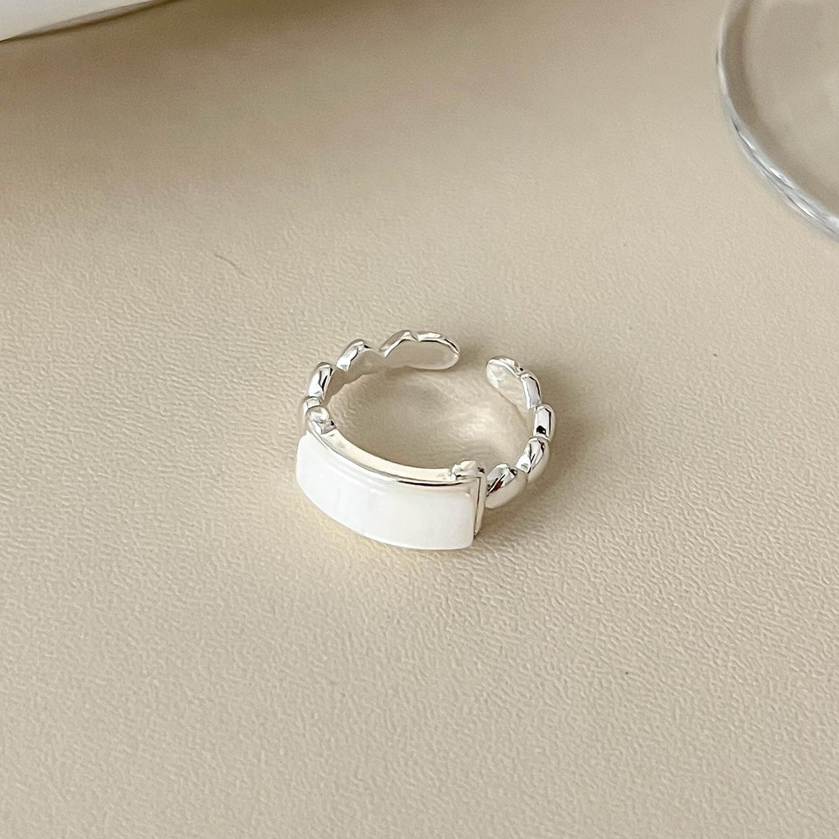 Gold-Plated Open Geometric Ring — ring, view 18