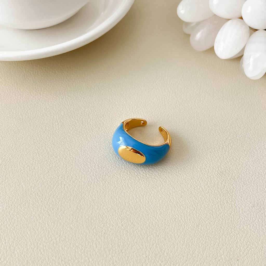 Rose Motif Open Band Ring — ring, view 13
