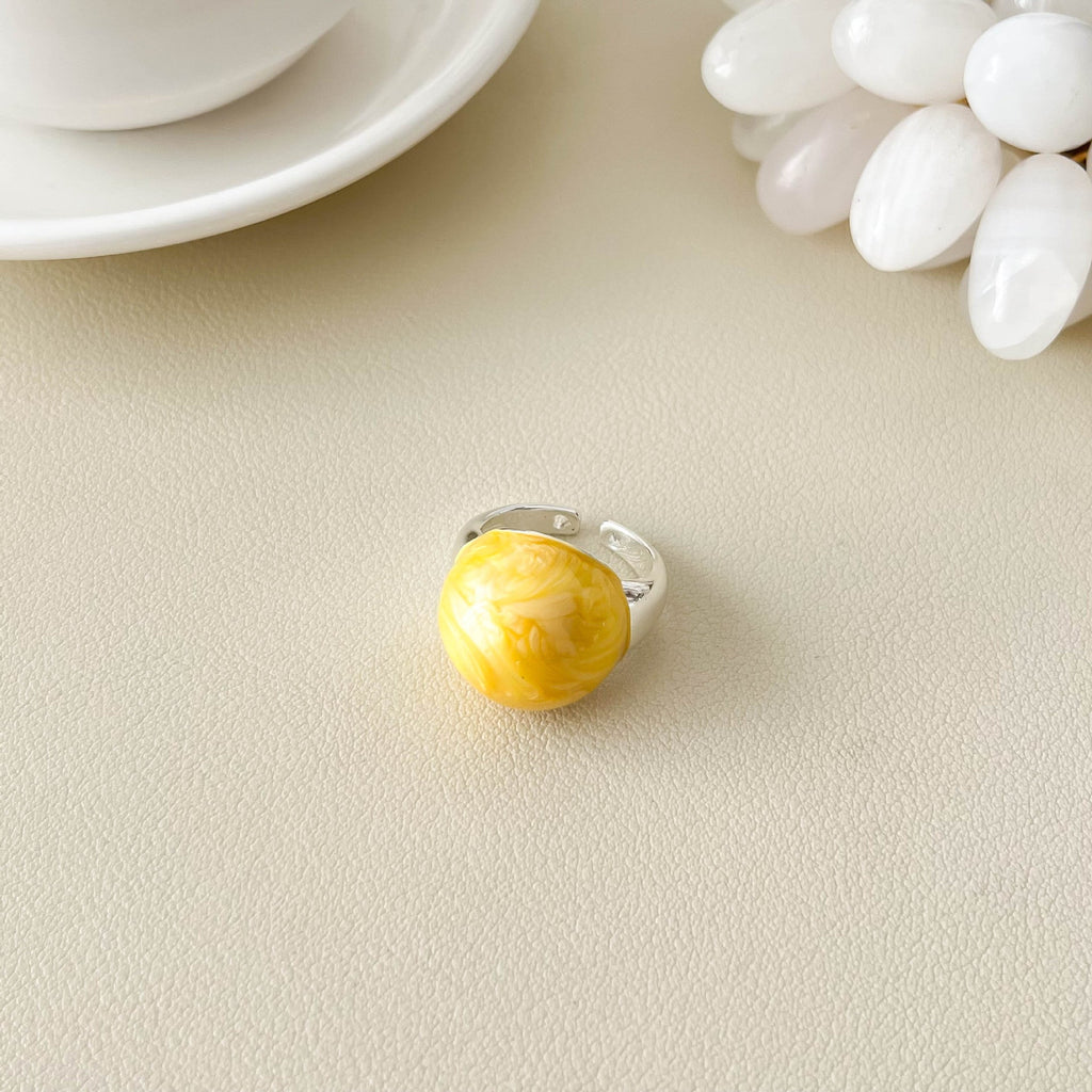 Rose Motif Open Band Ring — ring, view 17