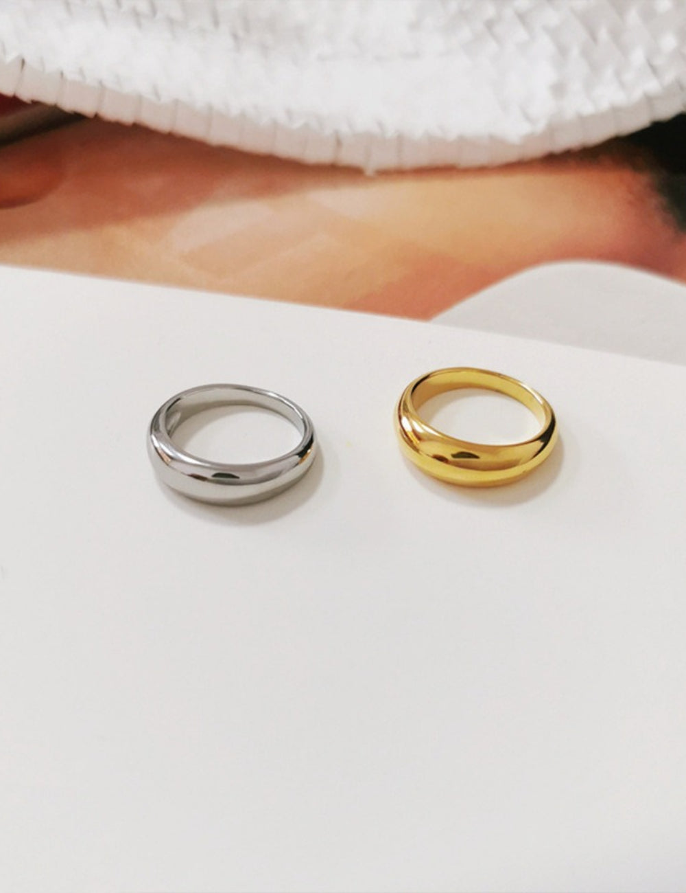 Chunky Polished Band Ring — ring