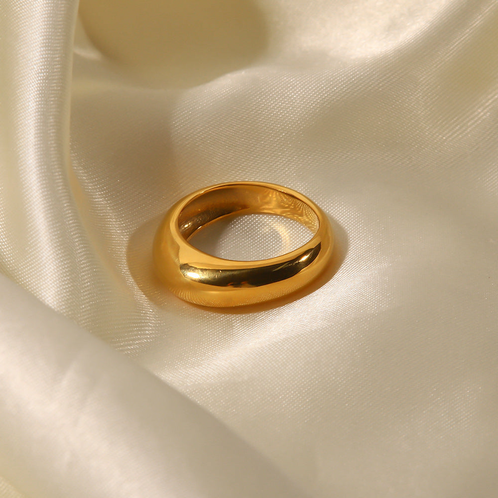 Chunky Polished Band Ring — ring, view 3