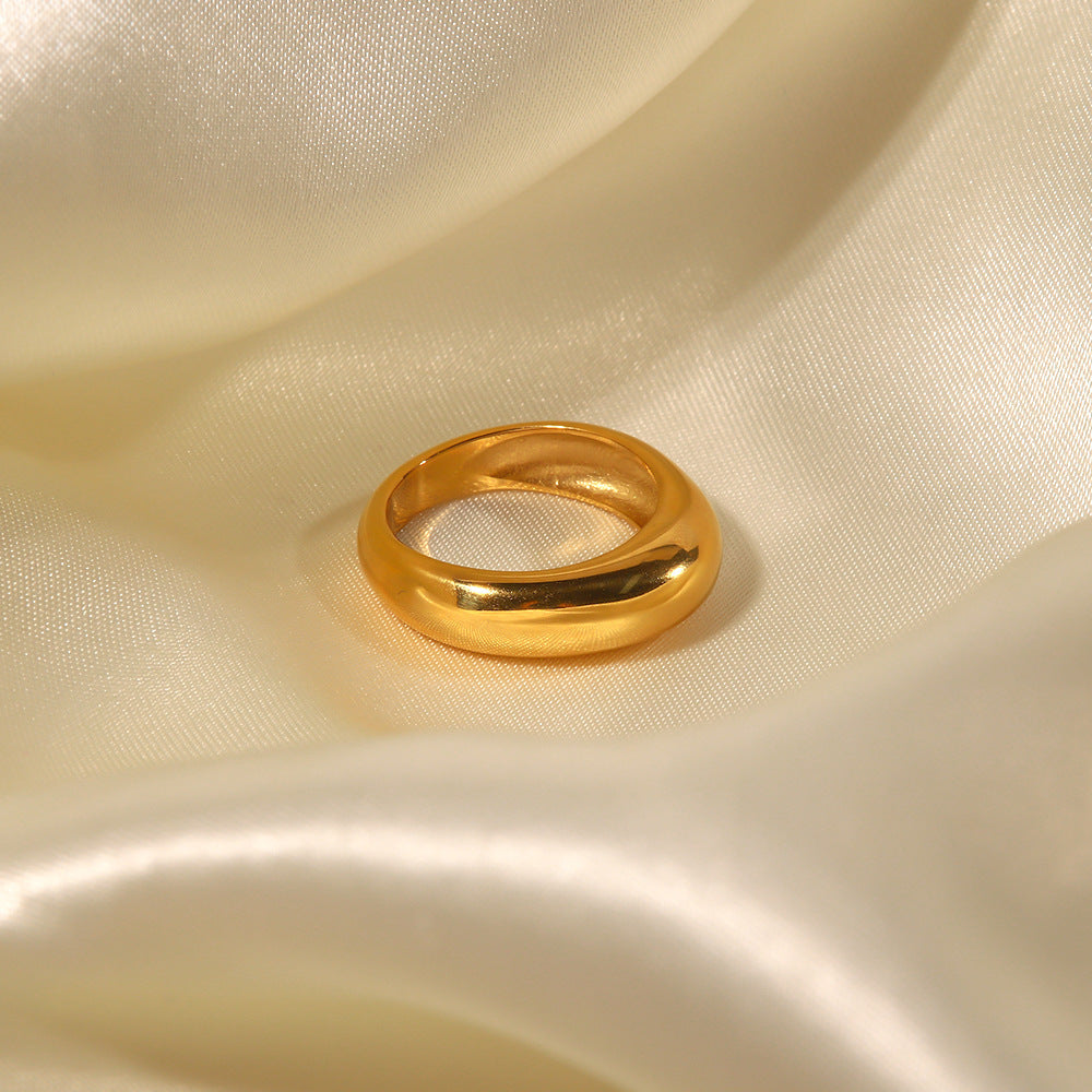 Chunky Polished Band Ring — ring, view 4