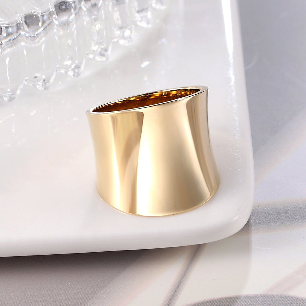 Geometric Shell Titanium Ring — ring, view 4