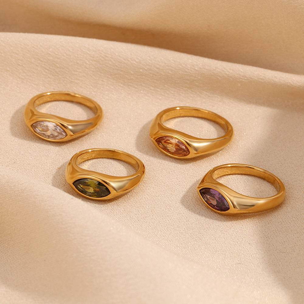 Horse-Eye Zircon Seal Ring — ring, view 6