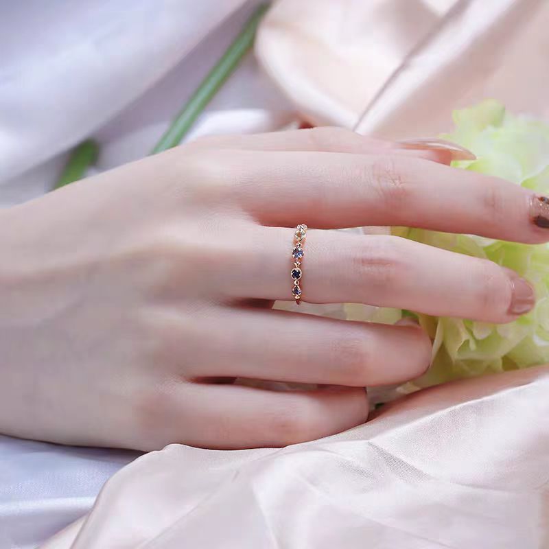 Delicate Zirconia Single Band Ring — ring, view 4