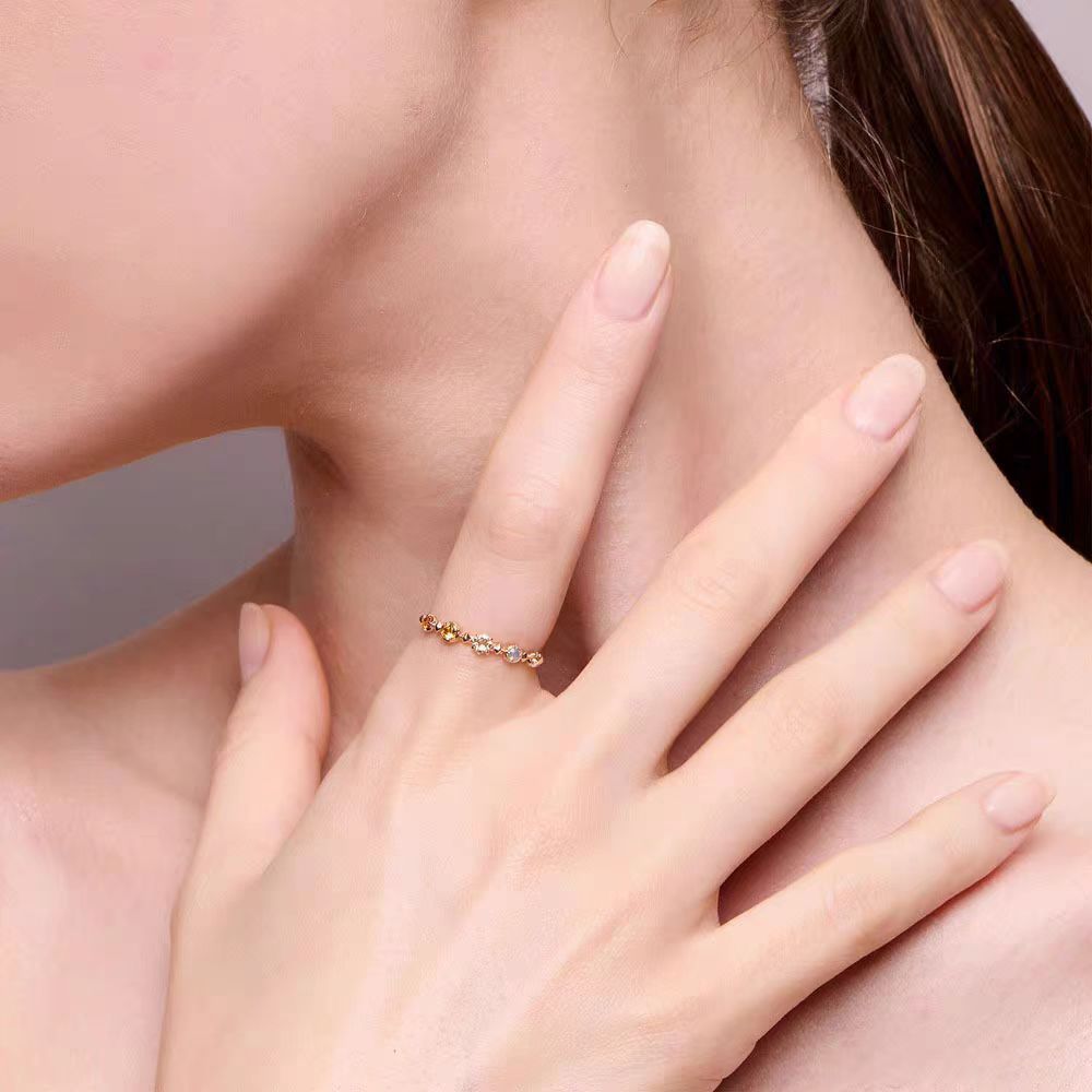 Delicate Zirconia Single Band Ring — ring, view 5