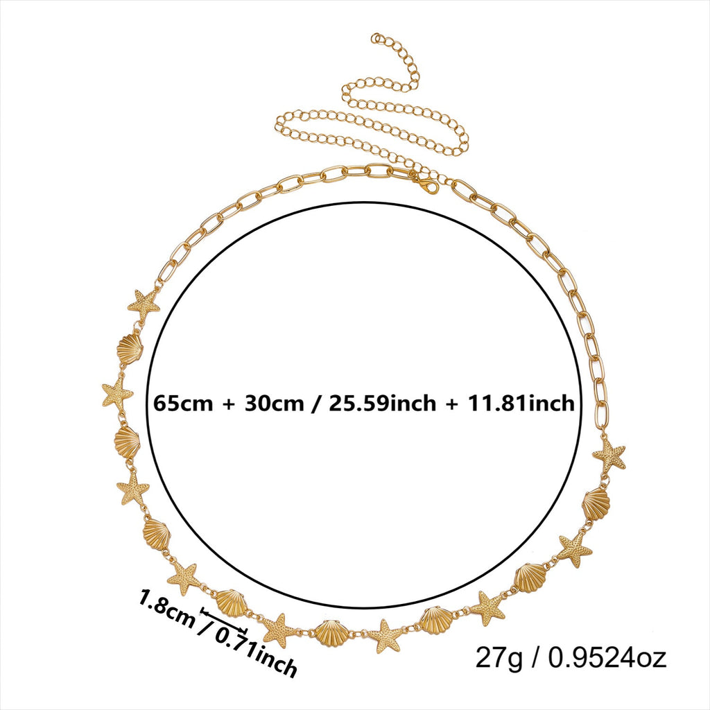 Shell and Turtle Waist Chain — body chain, view 7