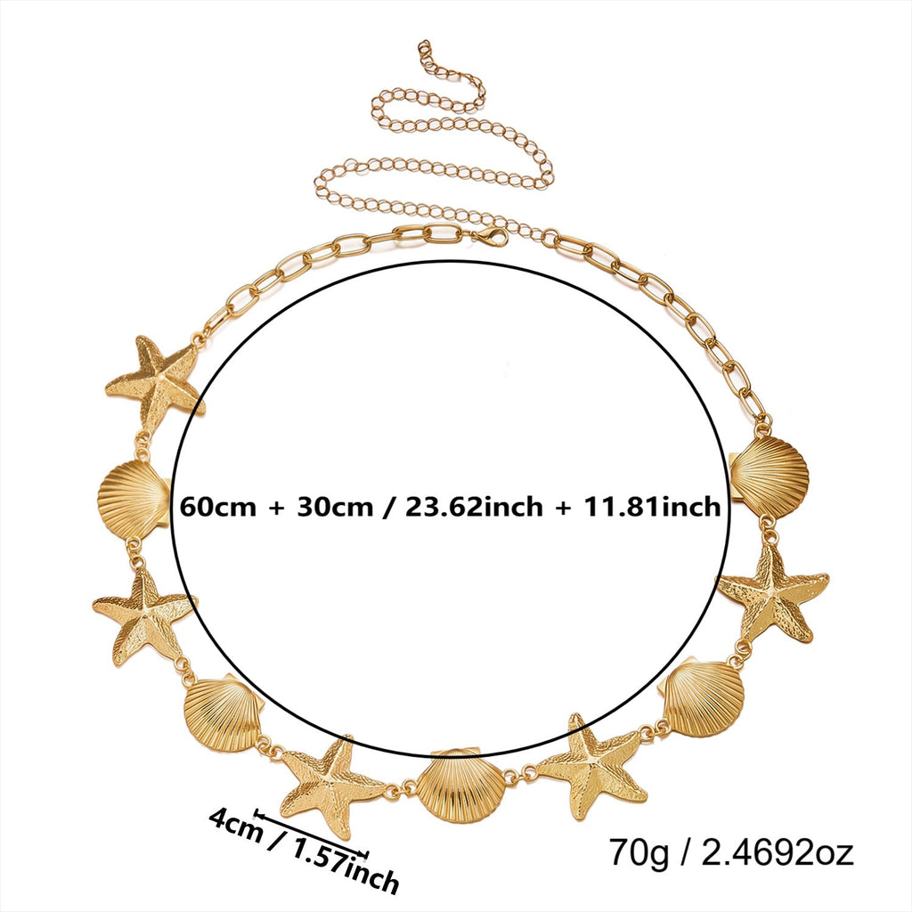 Shell and Turtle Waist Chain — body chain, view 8