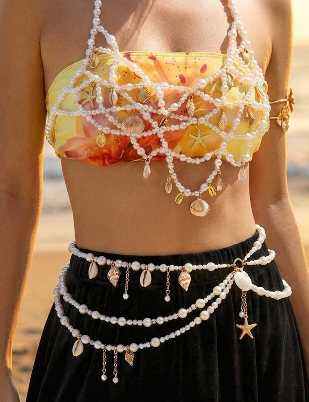 Layered Link Waist Chain — body chain