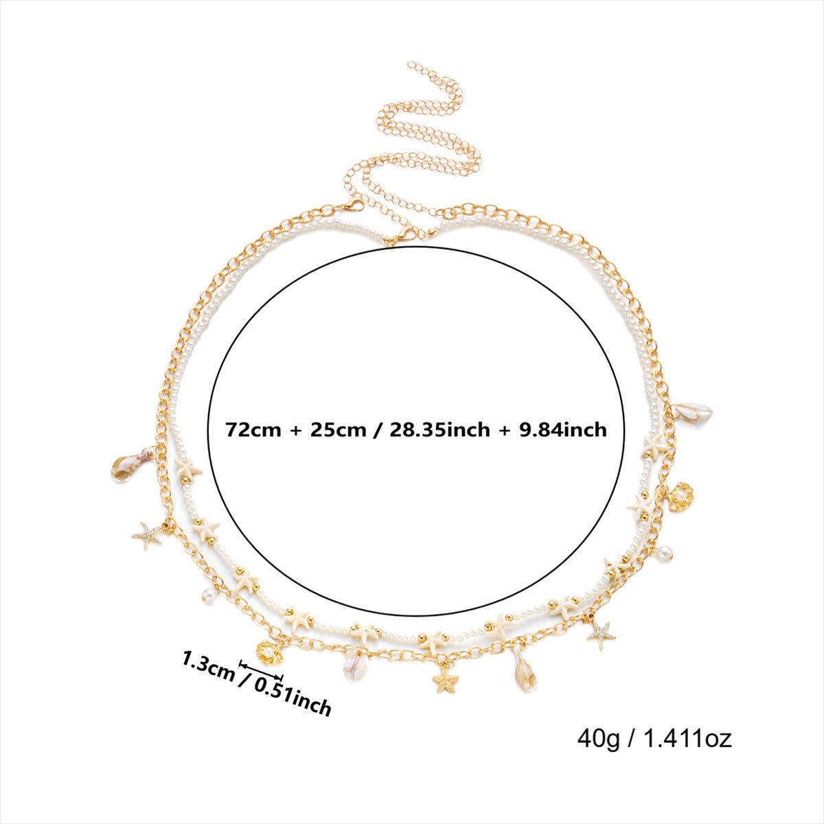 Layered Link Waist Chain — body chain, view 10