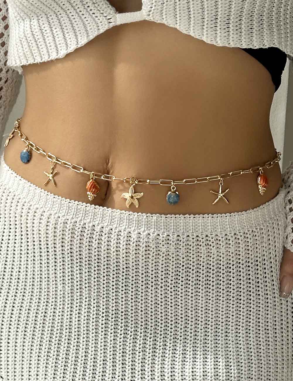 Ocean Animal Charm Waist Chain — body chain