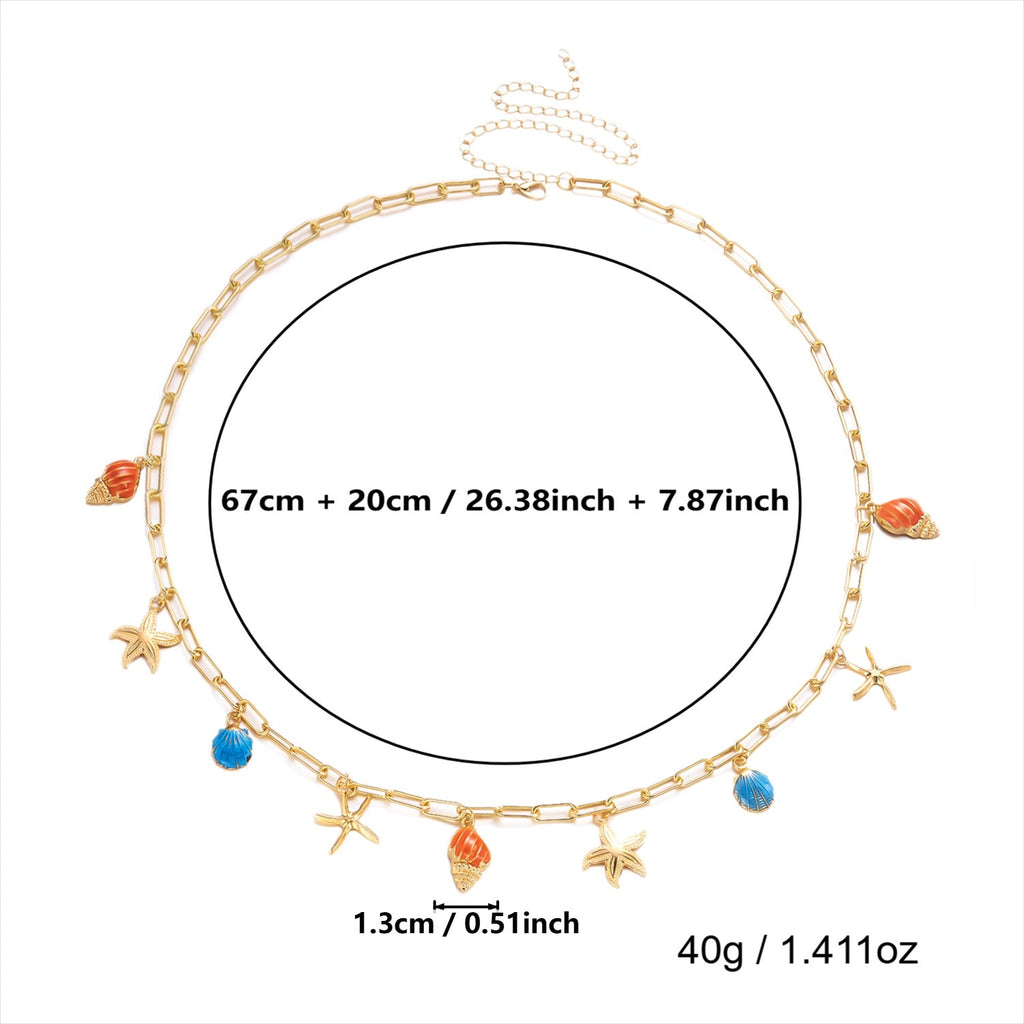 Ocean Animal Charm Waist Chain — body chain, view 5