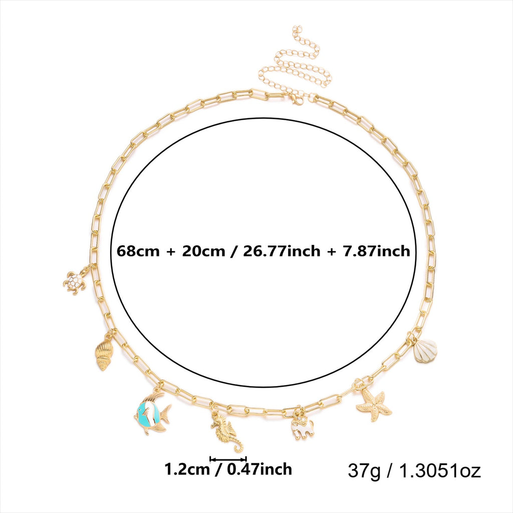 Ocean Animal Charm Waist Chain — body chain, view 6