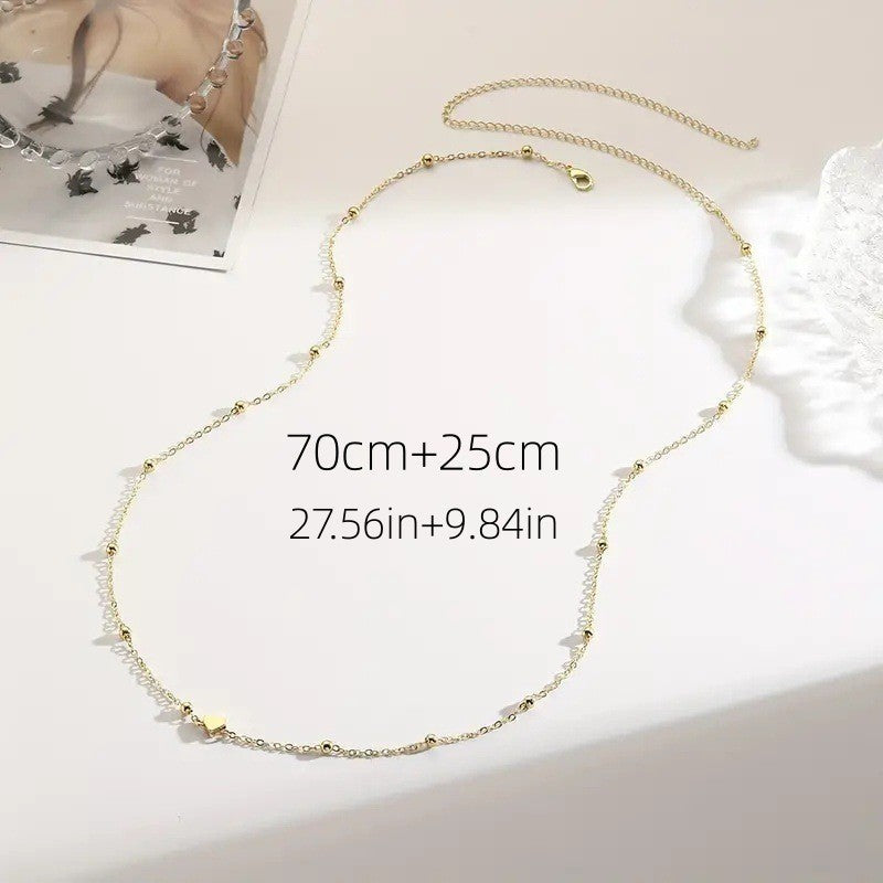 Round Bead Double-Layer Waist Chain — body chain, view 8