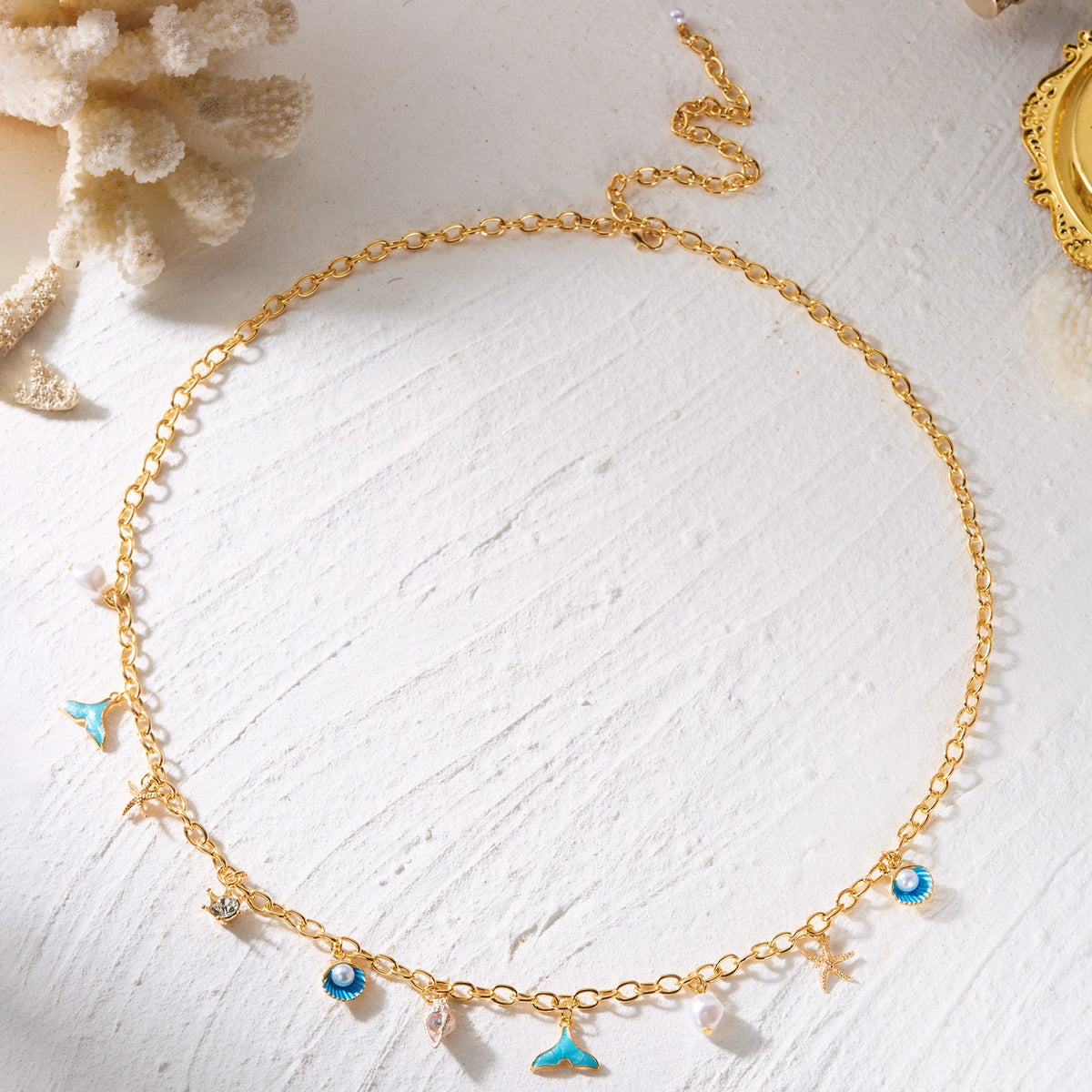 Pearl Shell Ocean Waist Chain — body chain, view 5
