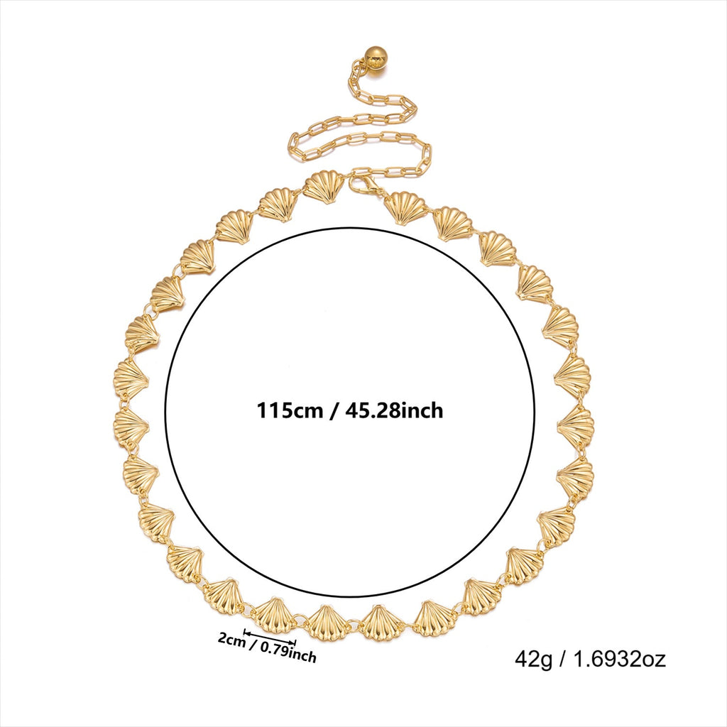 Pearl Shell Ocean Waist Chain — body chain, view 14