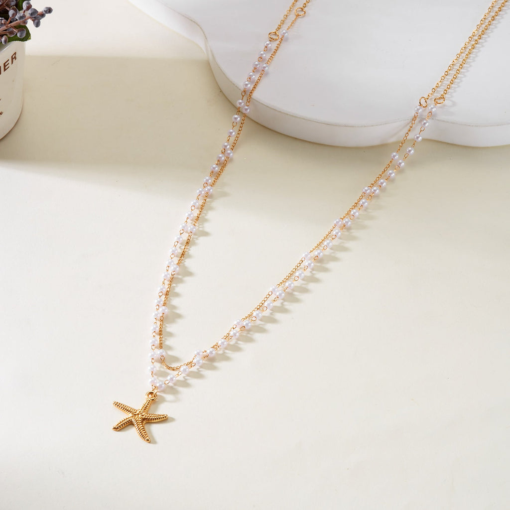Bead Tassel Starfish Waist Chain — body chain, view 6