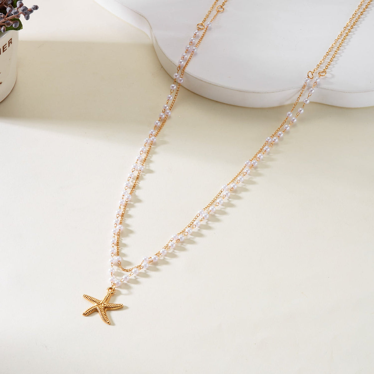 Bead Tassel Starfish Waist Chain — body chain, view 6