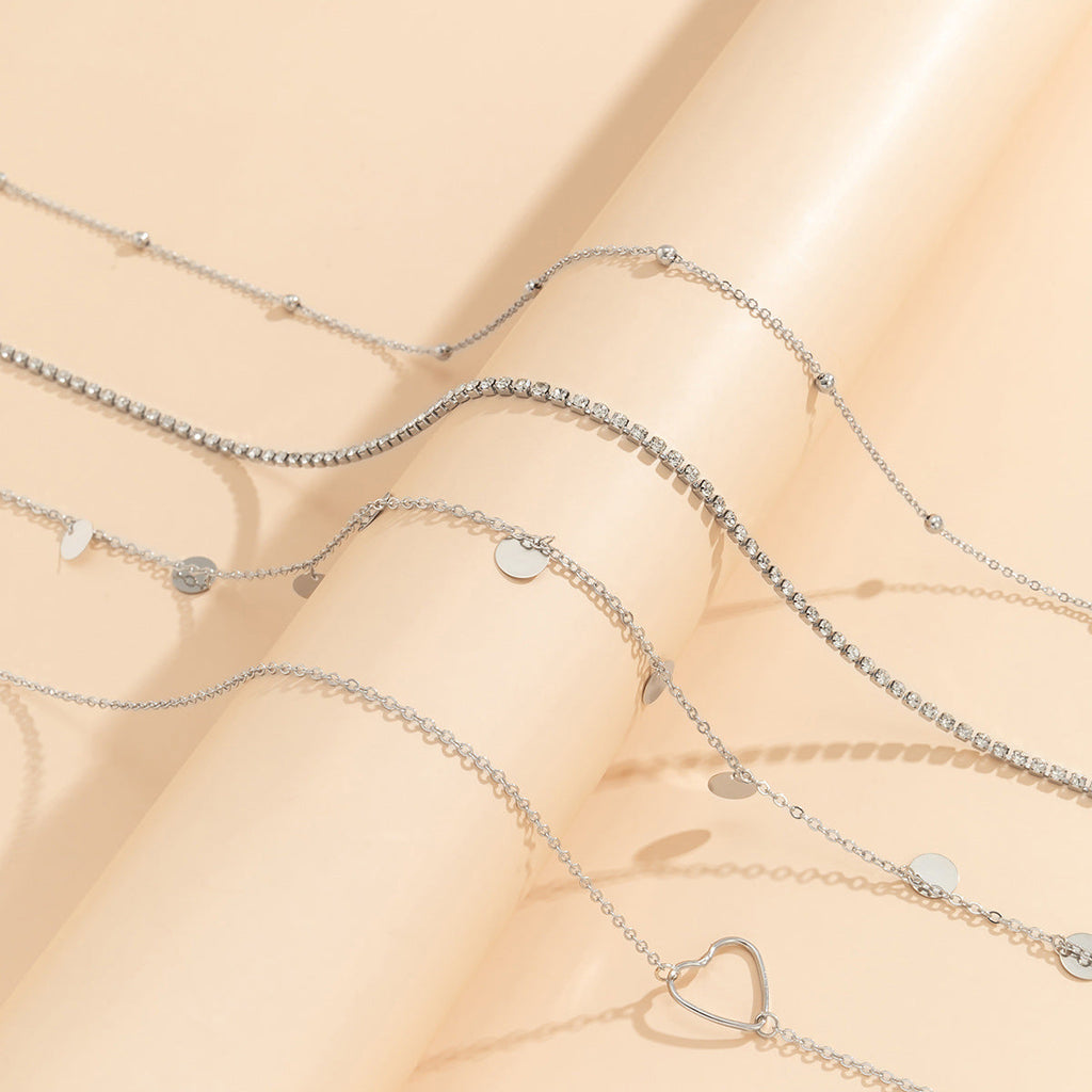 Zirconia Disc Tassel Waist Chain — body chain, view 6