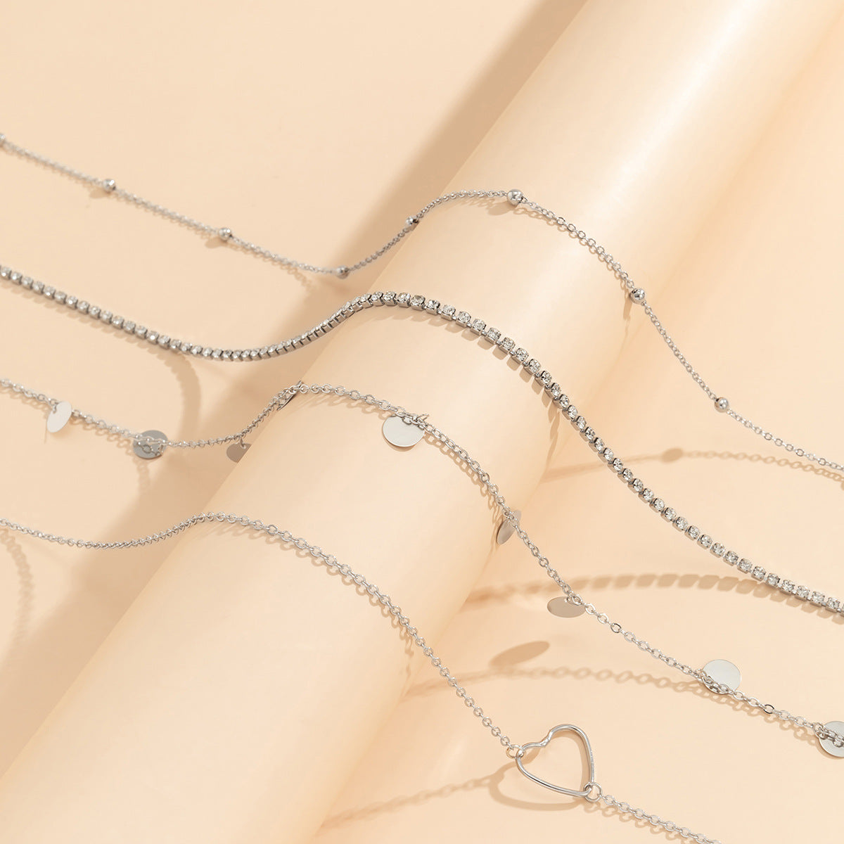 Zirconia Disc Tassel Waist Chain — body chain, view 6