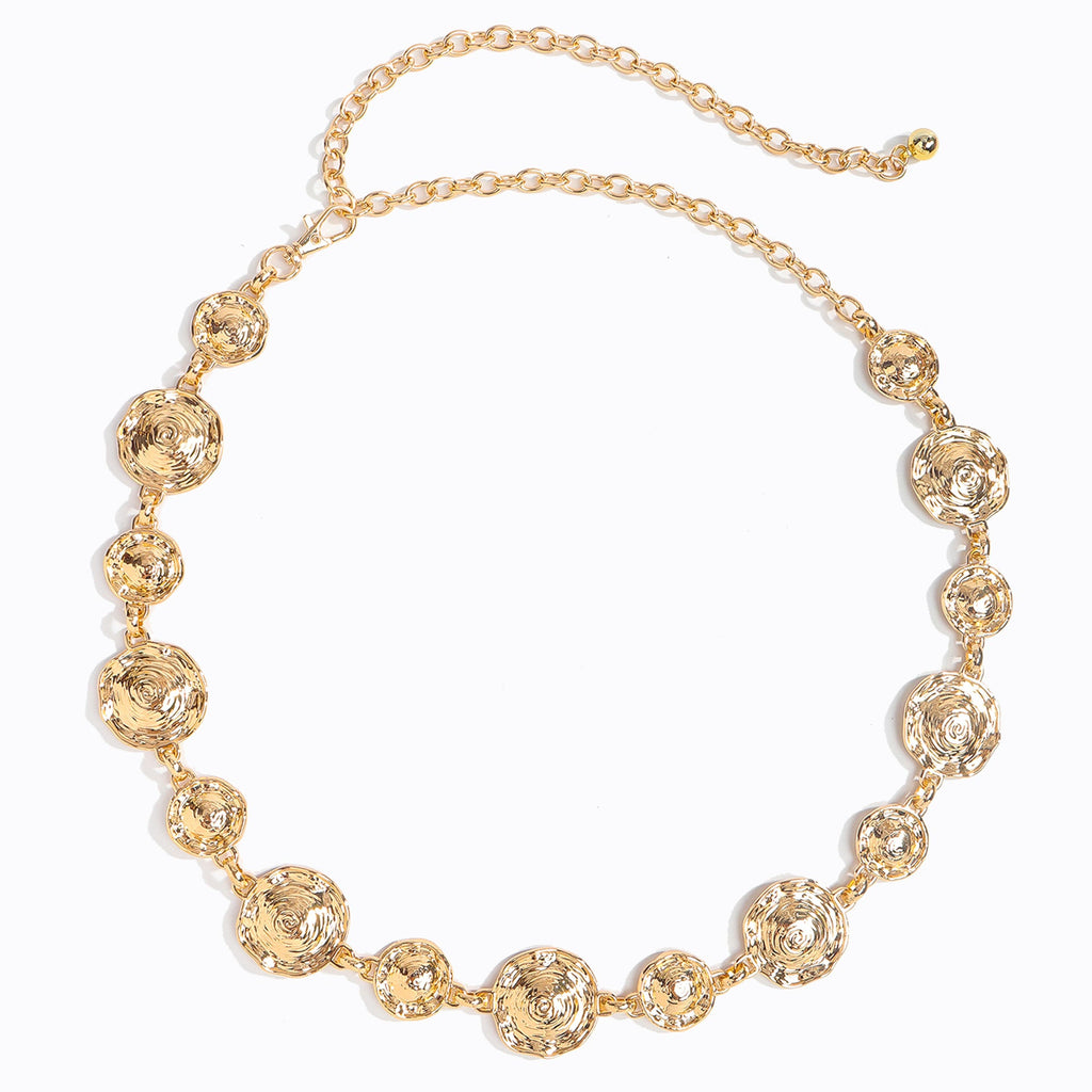 Oval Shell Charm Waist Chain — body chain, view 3