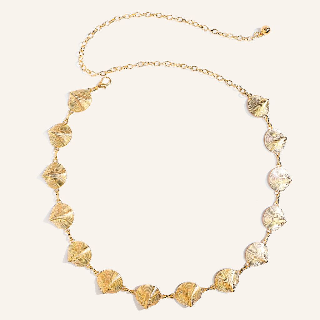 Oval Shell Charm Waist Chain — body chain, view 4