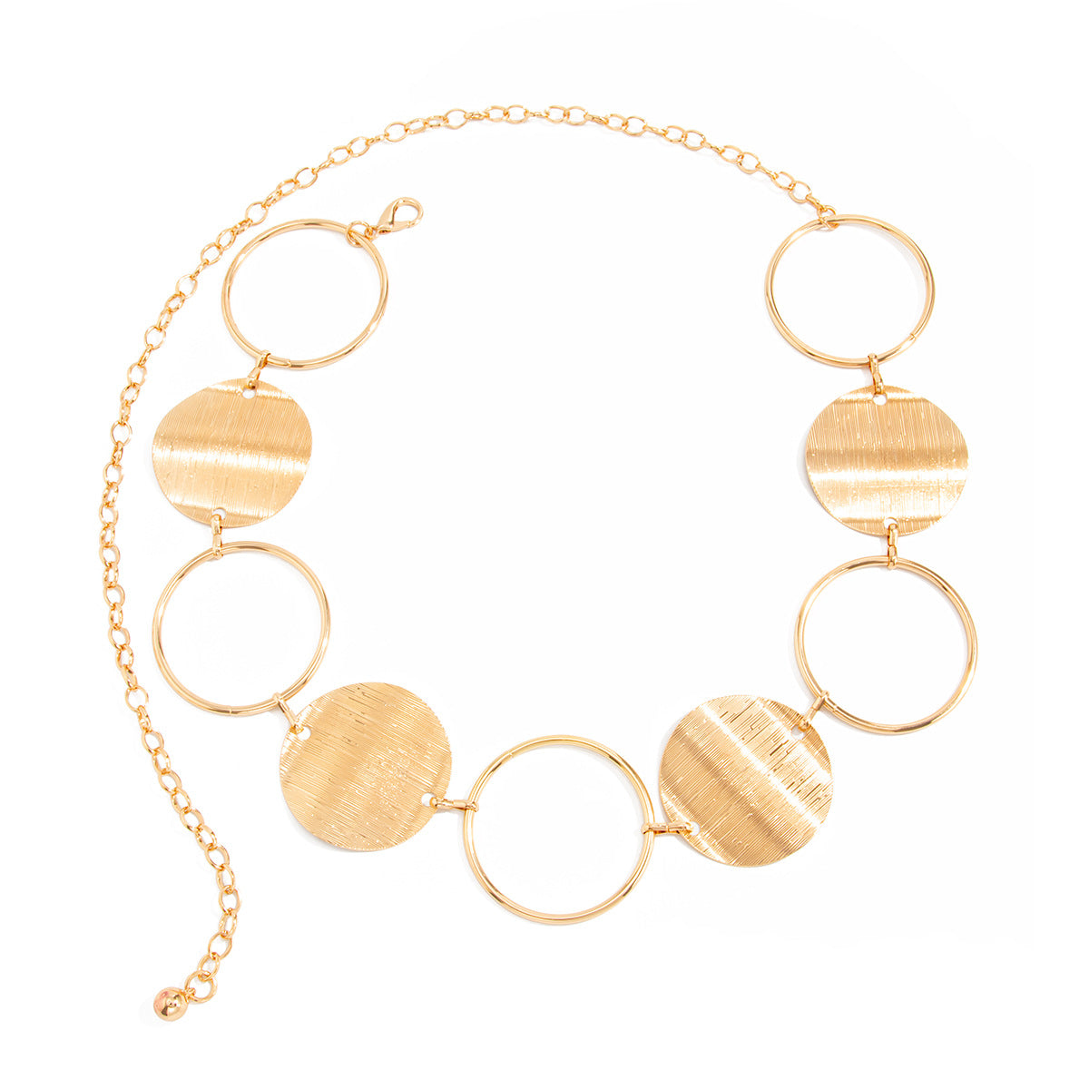 Round Disc Link Waist Chain — body chain, view 3