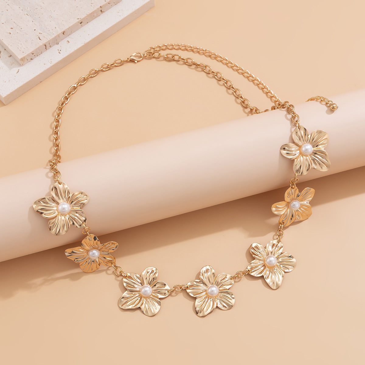 Flower Shell Charm Waist Chain — body chain, view 7