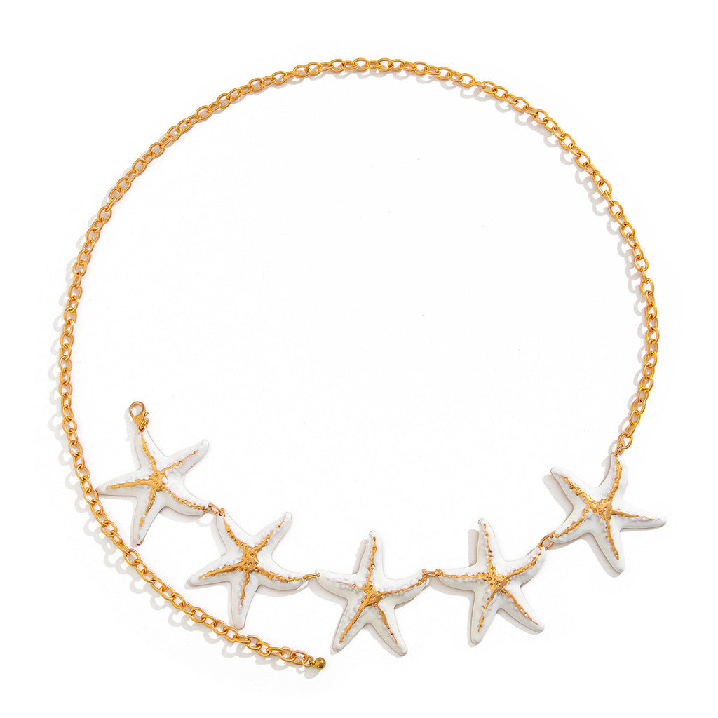 Flower Shell Charm Waist Chain — body chain, view 14