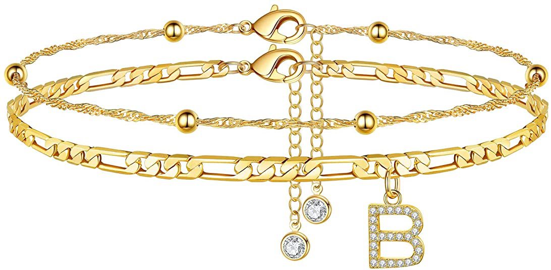 Initial Letter Anklet Set — anklet, view 2