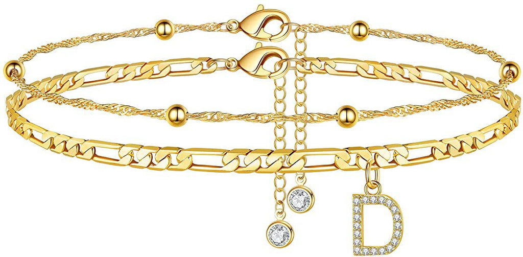 Initial Letter Anklet Set — anklet, view 4
