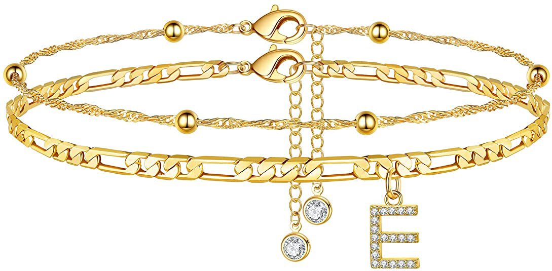 Initial Letter Anklet Set — anklet, view 5