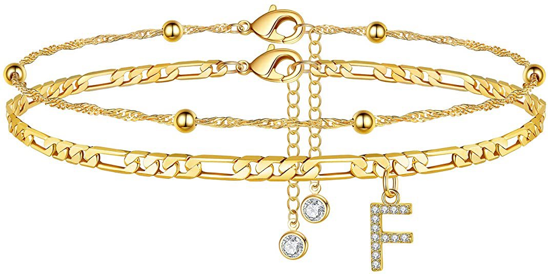 Initial Letter Anklet Set — anklet, view 6