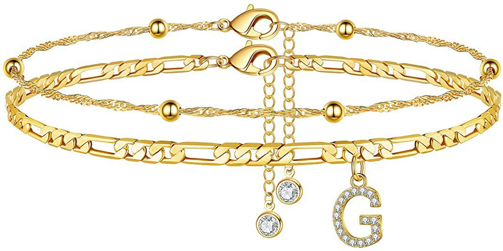 Initial Letter Anklet Set — anklet, view 7