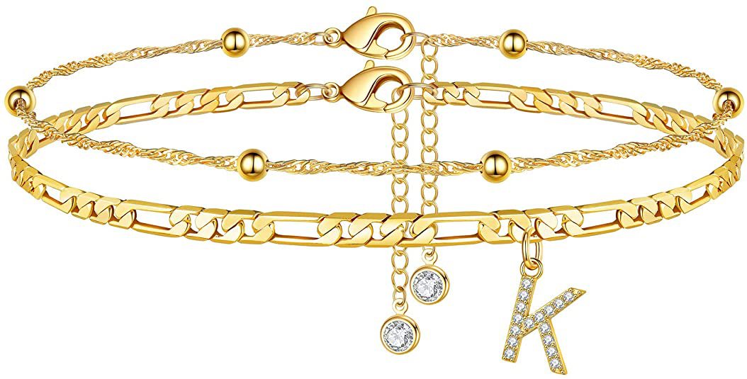 Initial Letter Anklet Set — anklet, view 11