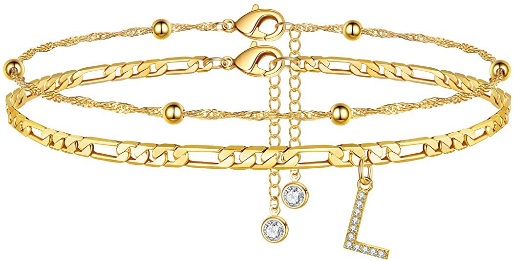 Initial Letter Anklet Set — anklet, view 12