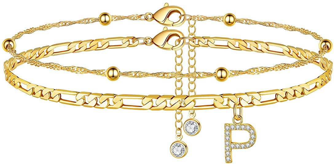 Initial Letter Anklet Set — anklet, view 17