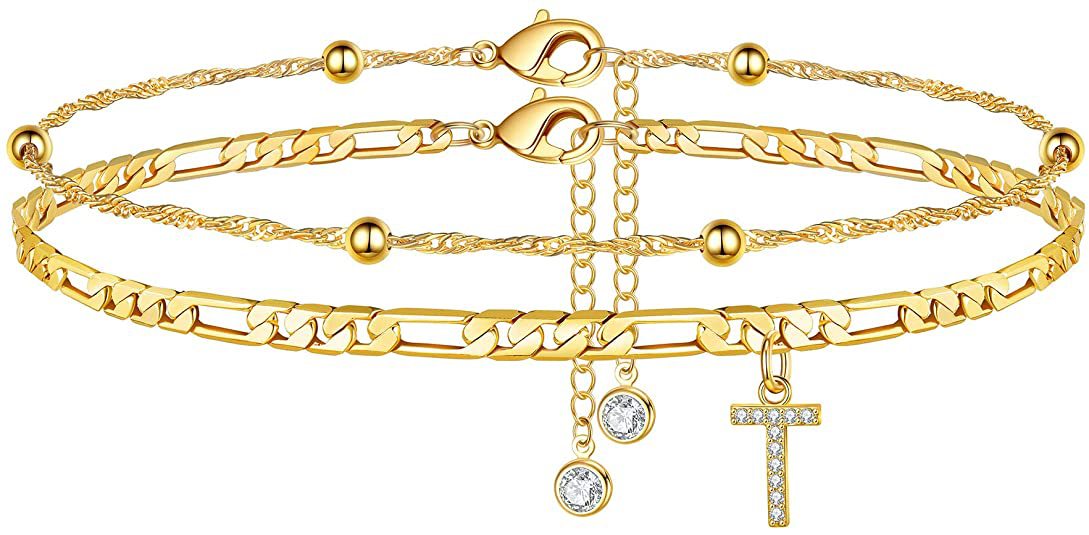 Initial Letter Anklet Set — anklet, view 22