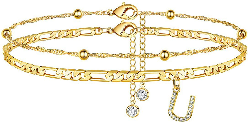 Initial Letter Anklet Set — anklet, view 23