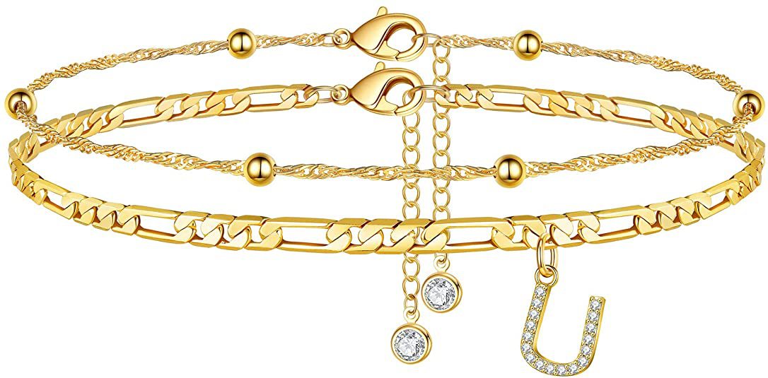 Initial Letter Anklet Set — anklet, view 23