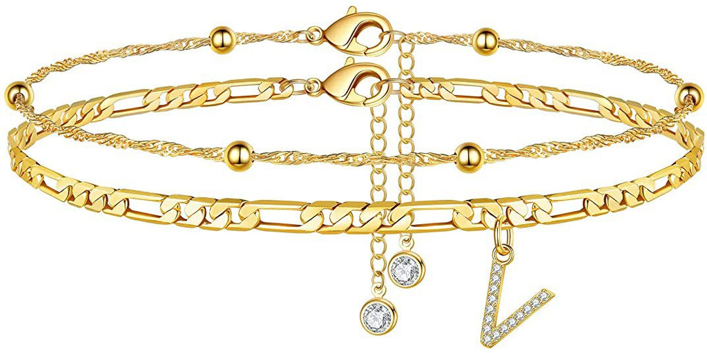 Initial Letter Anklet Set — anklet, view 24