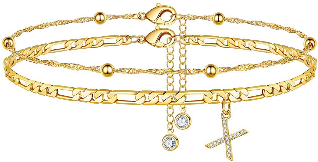 Initial Letter Anklet Set — anklet, view 26